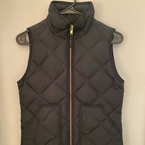 JCrew Black Puffer Vest